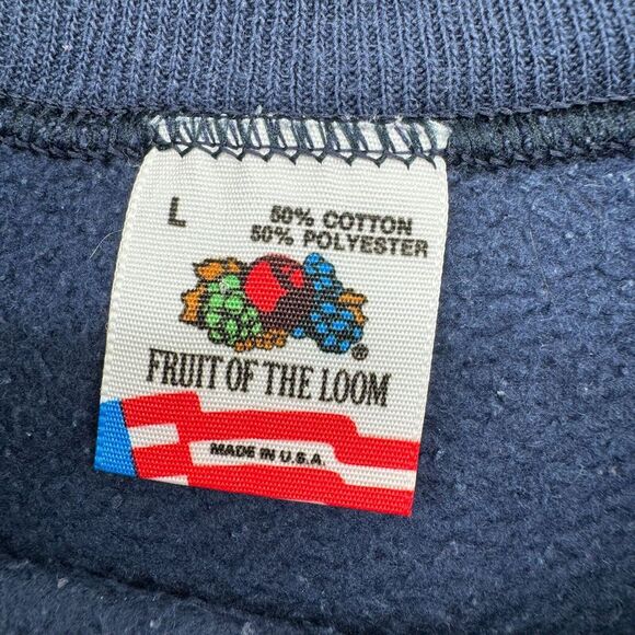 VTG Fruit of the Loom Penn State Nittany Lions Sweatshirt Men Large (M) Blue USA - Picture 3 of 12